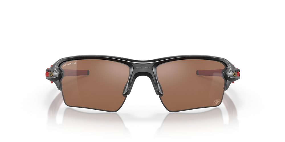 Oakley OO9188 San Francisco 49ers Flak®  XL 59 Prizm Tungsten & Matte  Black Sunglasses | Sunglass Hut USA