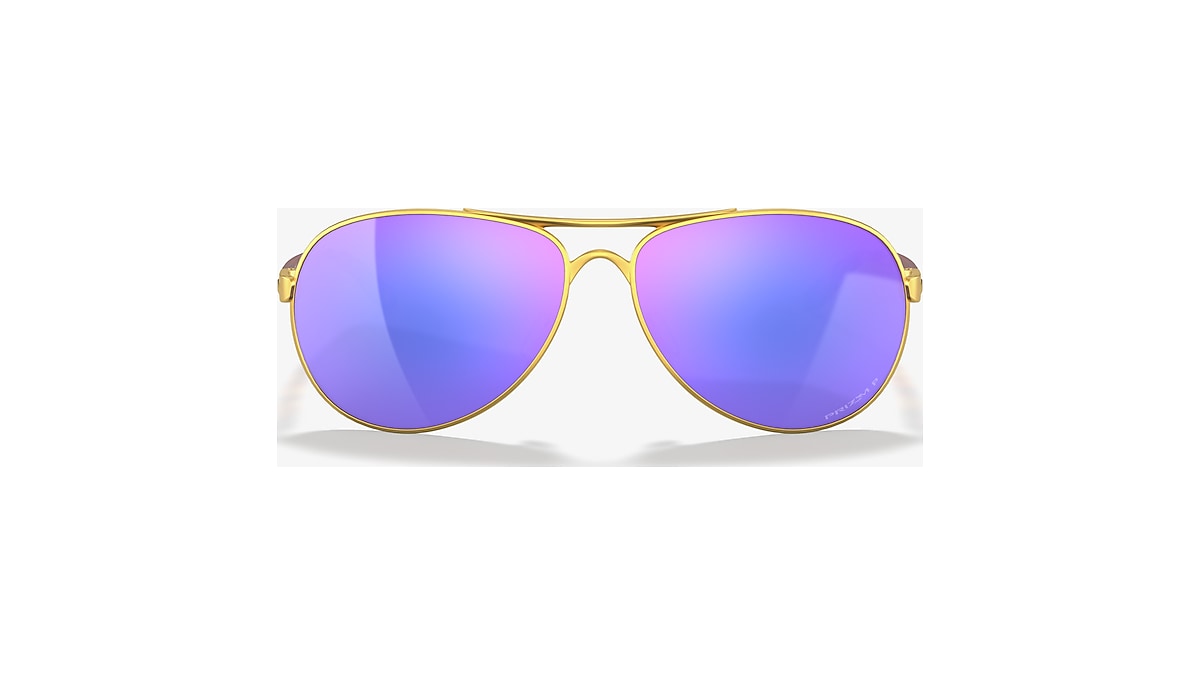 Oakley OO4079 Feedback M 59 13 Polarized with Violet lenses and Gold frame Sunglass Hut