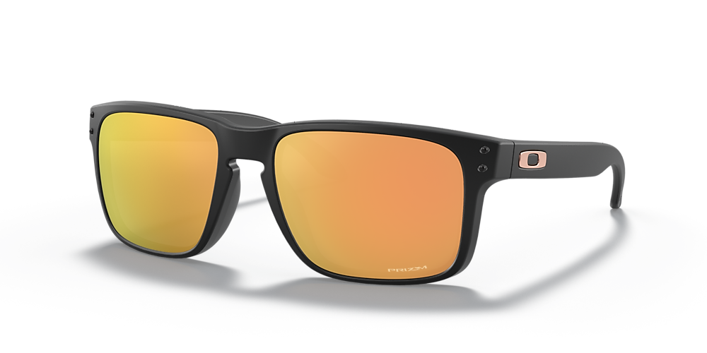 Oakley Holbrook rectangle sunglasses with black lens in black