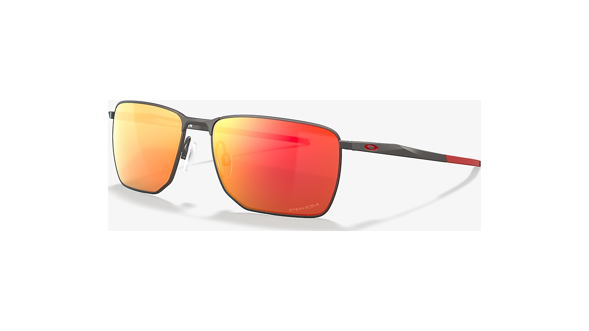 Oakley OO4142 Ejector 58 Prizm Ruby & Matte Gunmetal Sunglasses