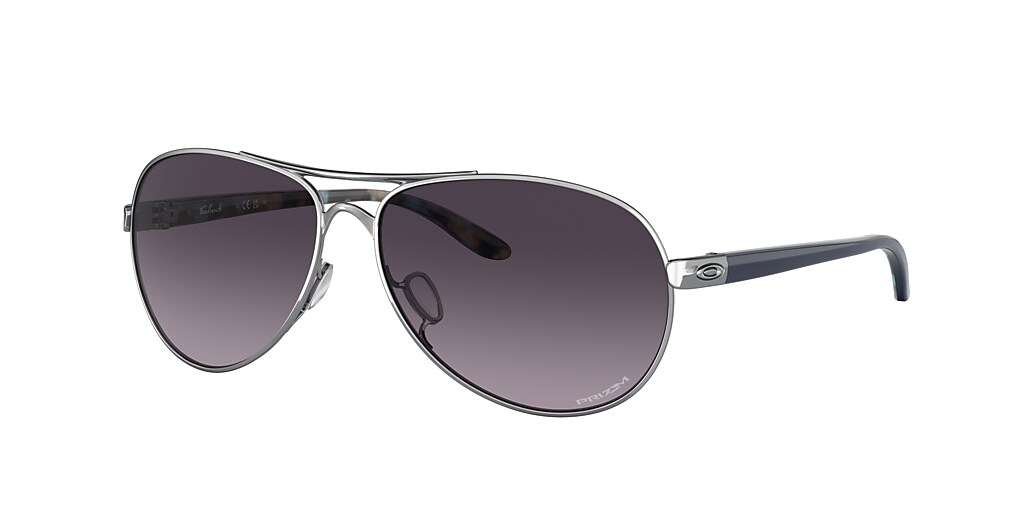 Oakley OO4079 Feedback 59 Prizm Grey Gradient & Polished Chrome ...