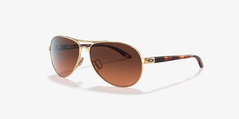 Oakley OO4079 Feedback 59 Prizm Brown Gradient & Polished Gold Sunglasses |  Sunglass Hut United Kingdom