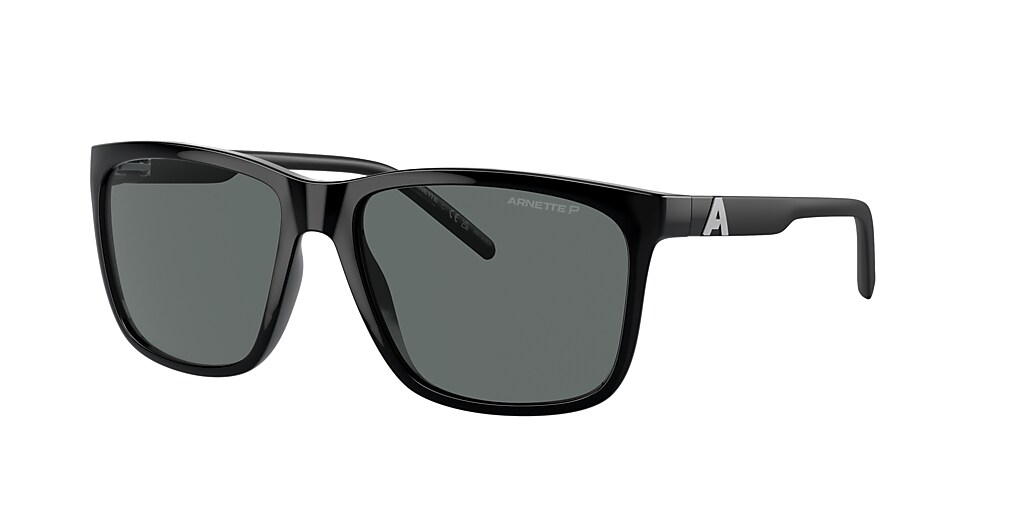 Arnette An4272 Adios Baby! 56 Polarized Dark Grey & Shiny Black 