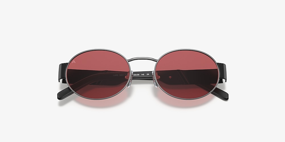 Arnette AN3081 LARS 53 Pink & Matte Brushed Gunmetal Sunglasses 