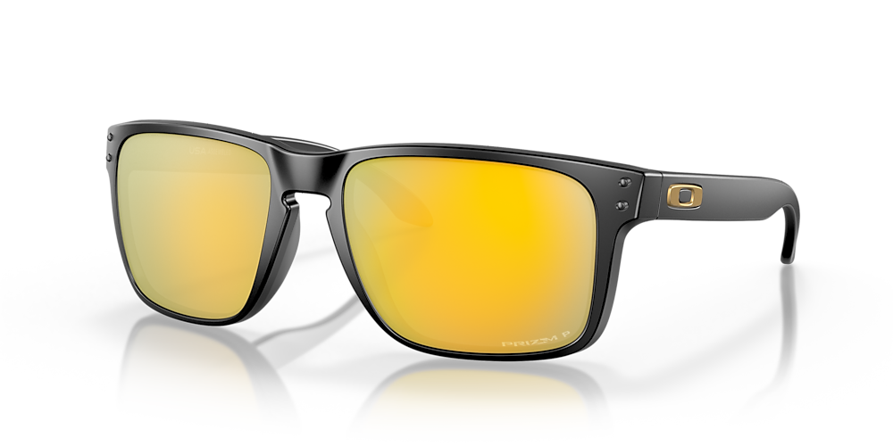 Aprender acerca 89+ imagen oakley holbrook gold lenses