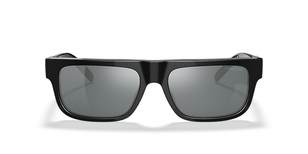 | Black AN4278 Sunglasses USA Arnette Hut Grey Black & Mirror 55 Sunglass Gothboy