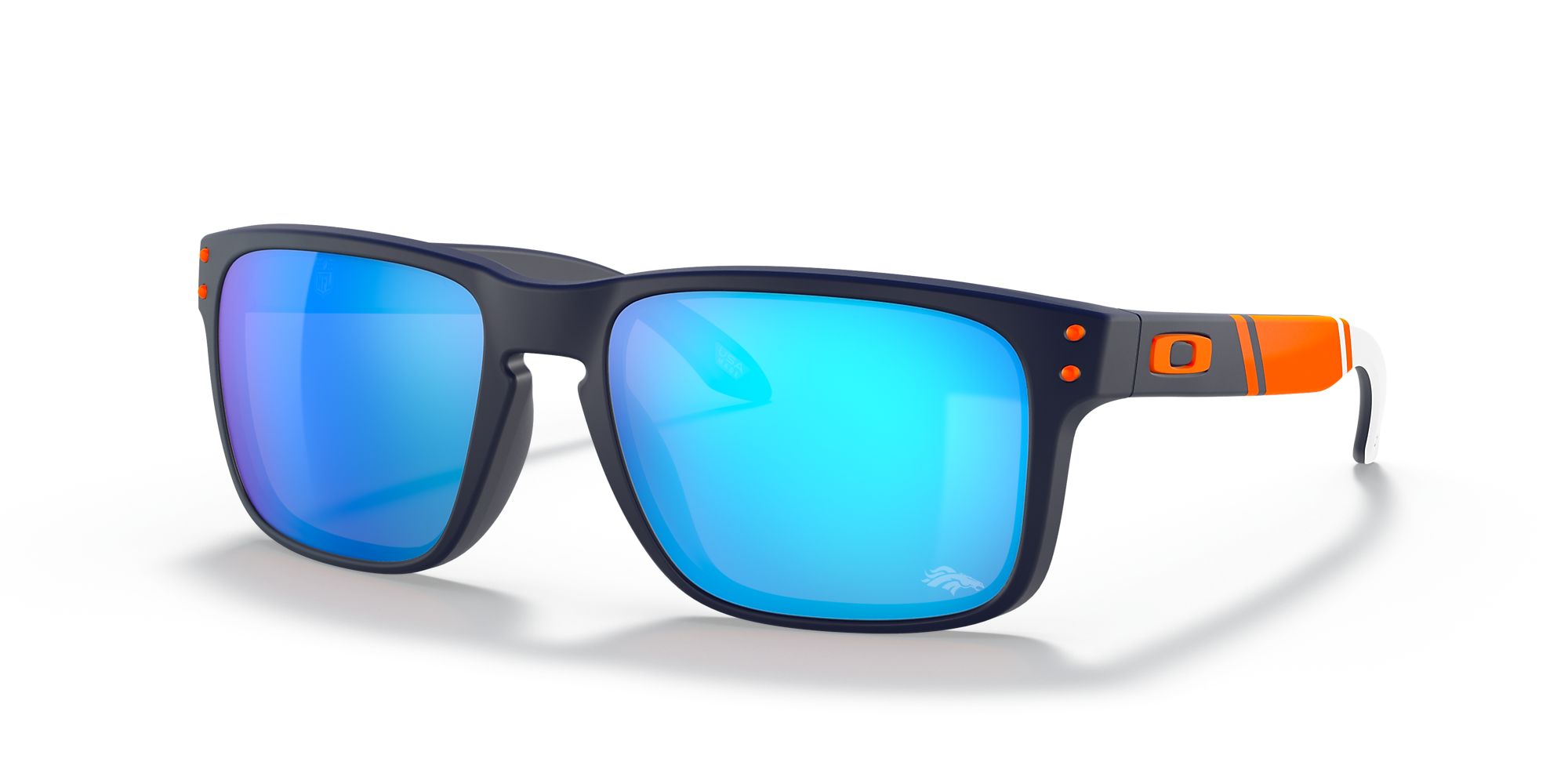 Oakley OO9102 Denver Broncos Holbrook™ 57 Prizm Sapphire & Matte Navy