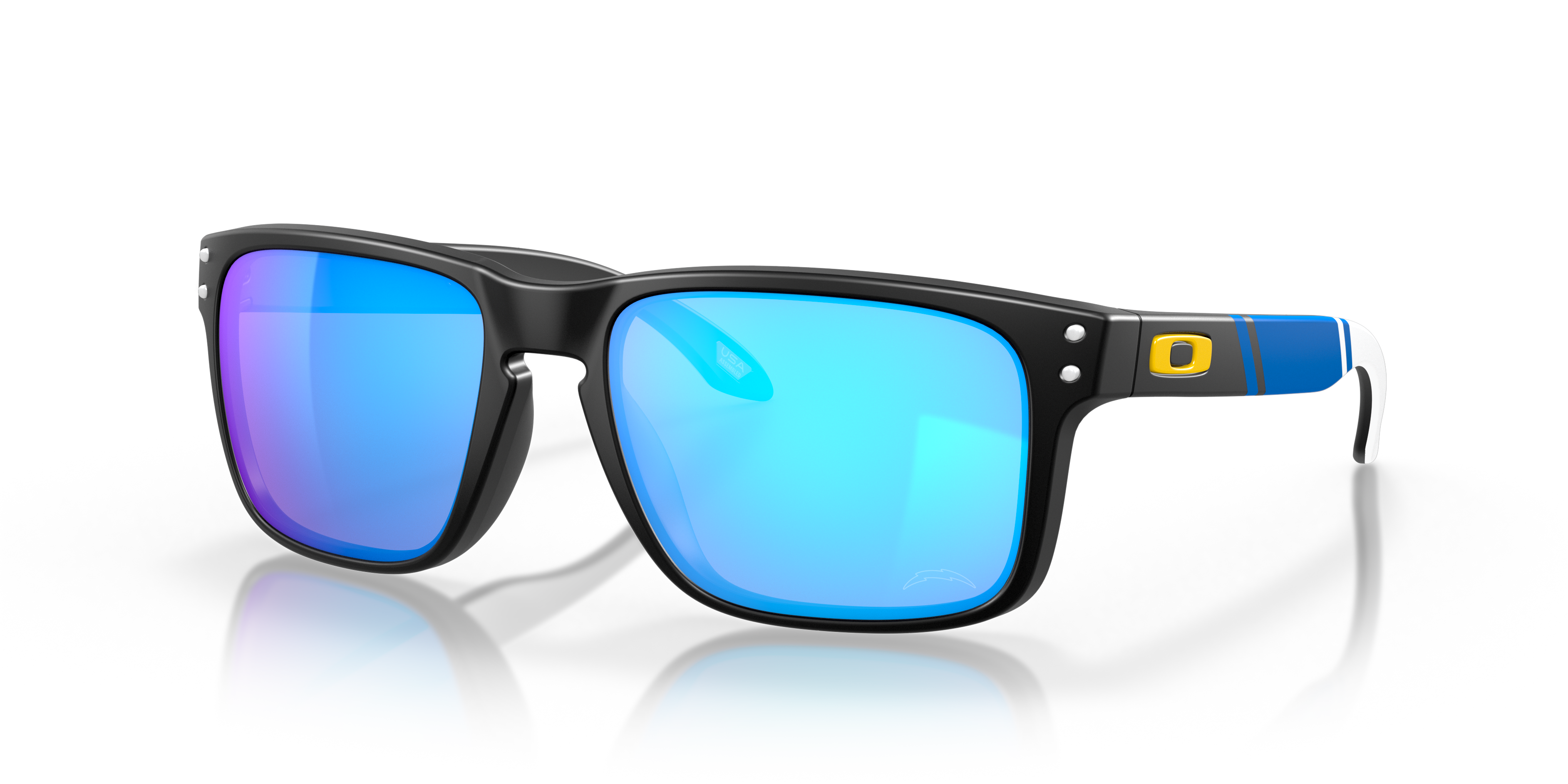 Oakley OO9102 Los Angeles Chargers Holbrook™ 57 Prizm Sapphire & Matte  Black Sunglasses