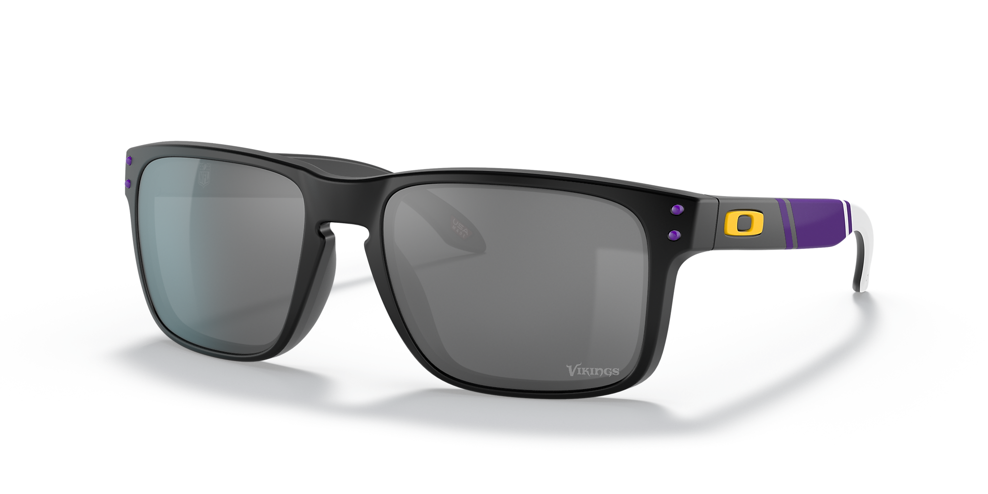 Oakley OO9102 Minnesota Vikings Holbrook™ 57 Prizm Black & Matte Black