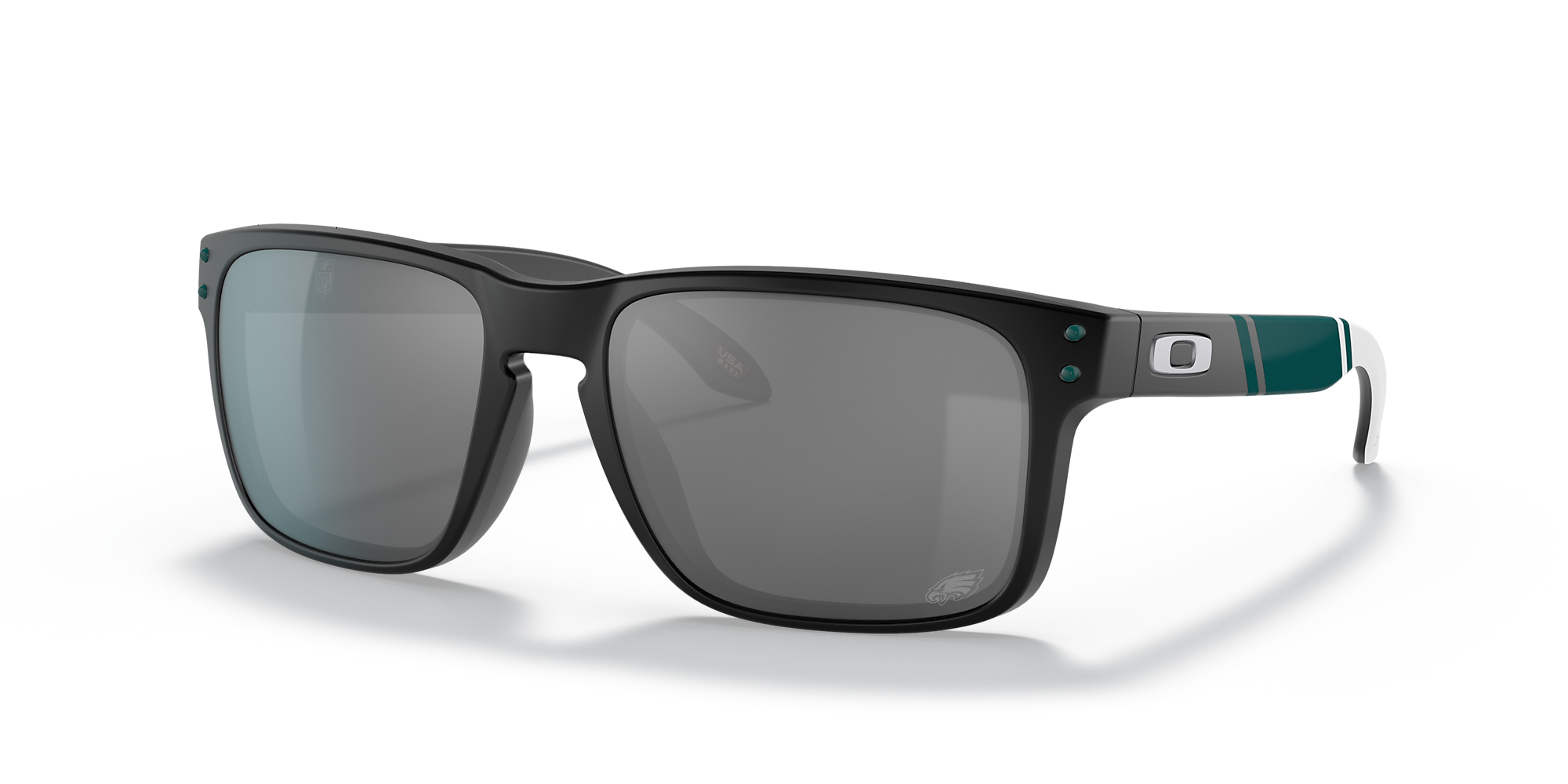 Oakley OO9102 Philadelphia Eagles Holbrook™ 57 Prizm Black & Matte