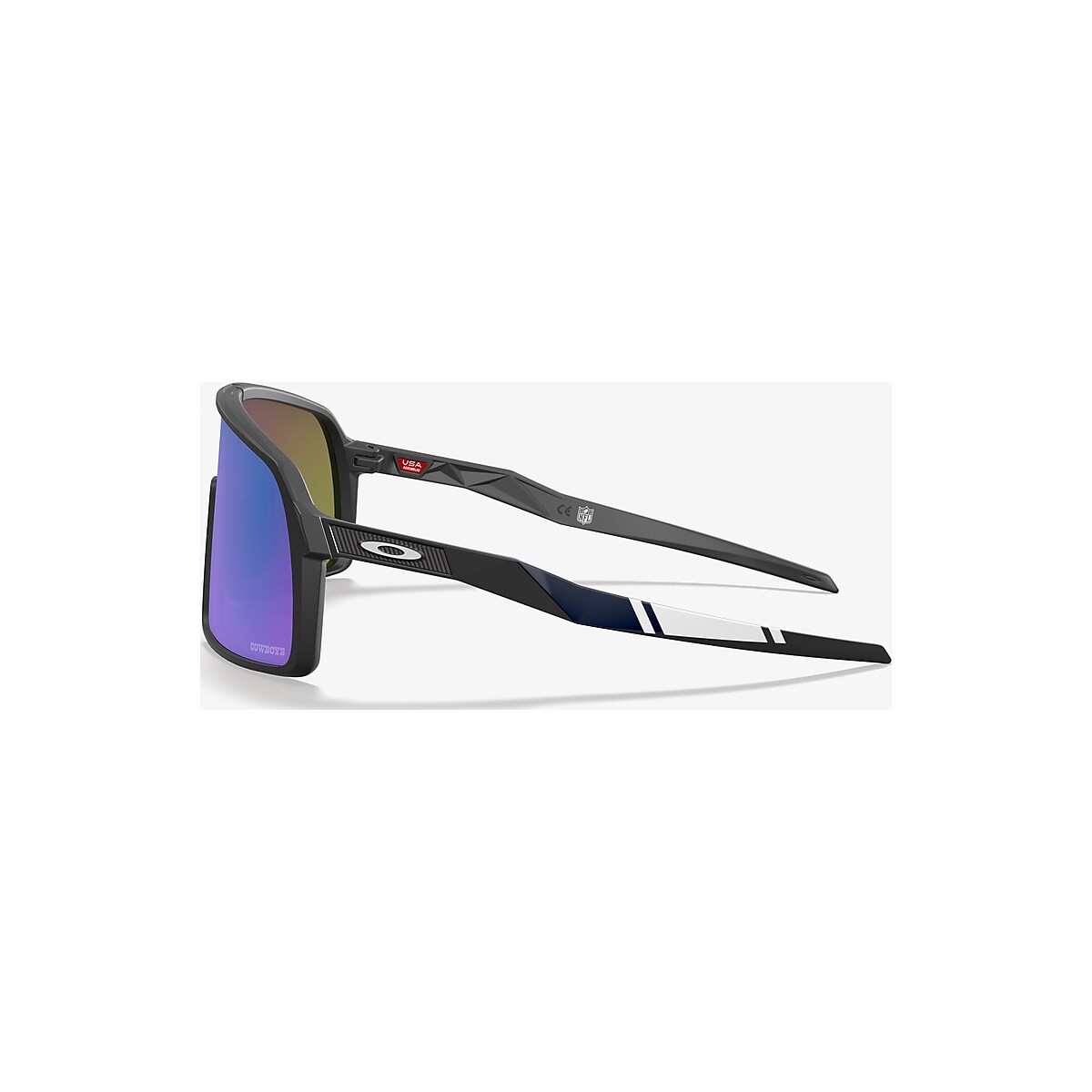 Oakley Dallas Cowboys Sutro Prizm Sapphire Rectangular Men's Sunglasses  OO9406 940636 37