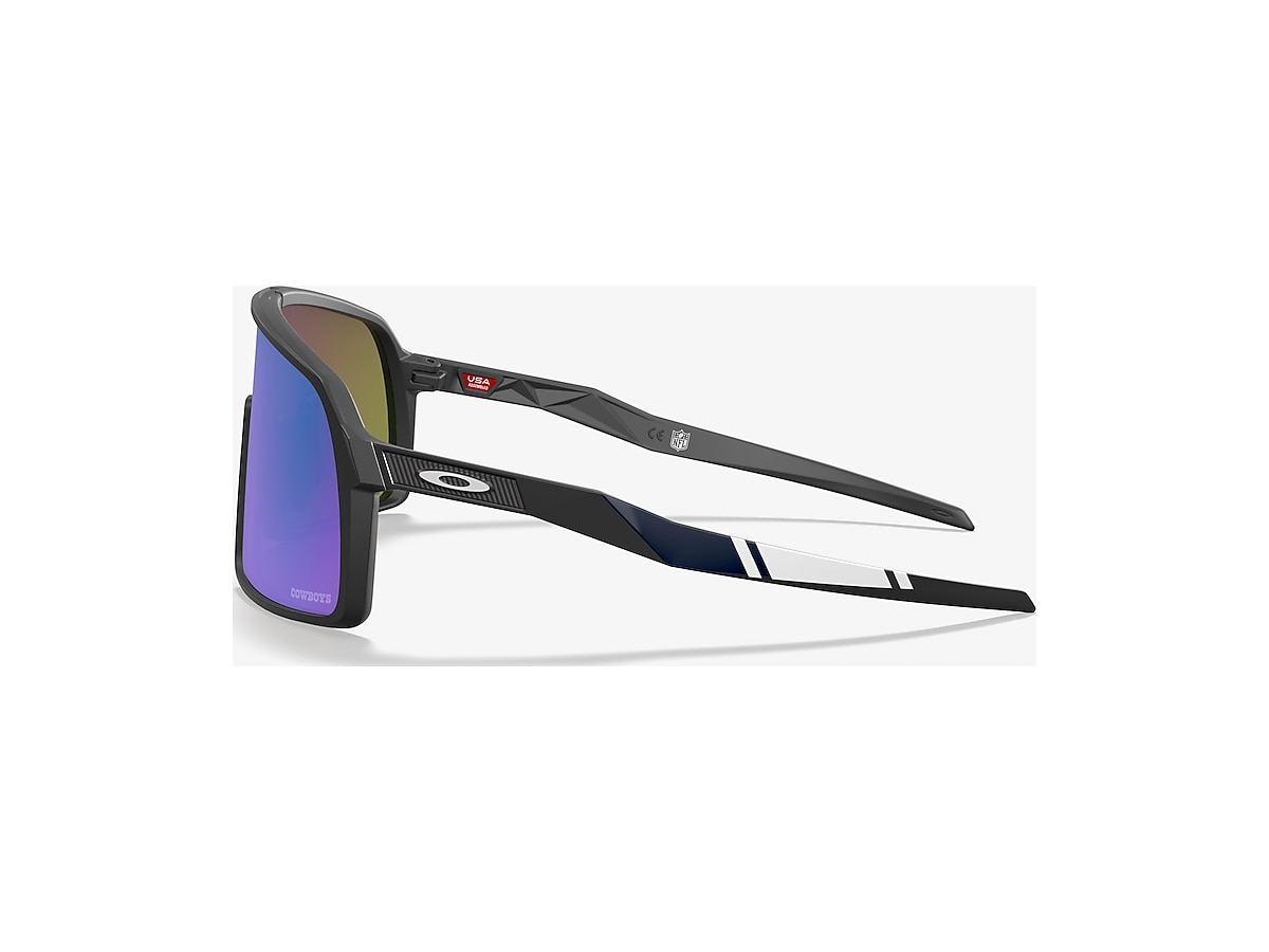 Dallas Cowboys Sutro Prizm Sapphire Lenses, Matte Black Frame