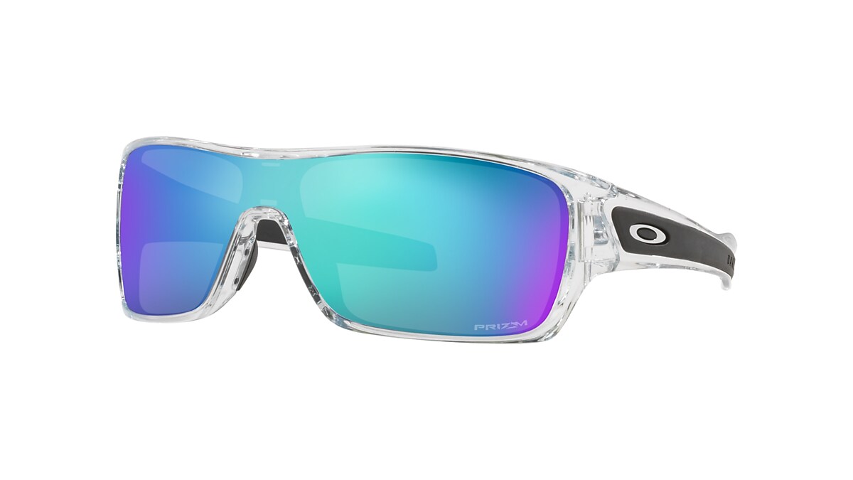 OAKLEY OO9307 Turbine Rotor Polished Clear - Man Sunglasses, Prizm Sapphire  Lens