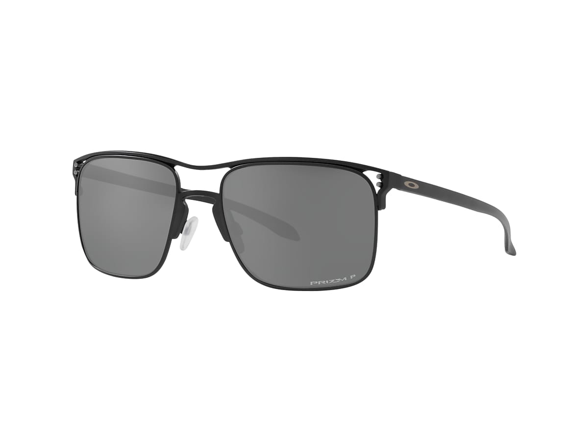  Oakley Men's OO6048 Holbrook Ti Square Sunglasses, Matte  Gunmetal/Prizm Sapphire Polarized, 57 mm : Sports & Outdoors