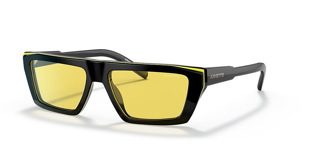 Arnette AN4281 WOOBAT 56 Yellow & Black Yellow Sunglasses 
