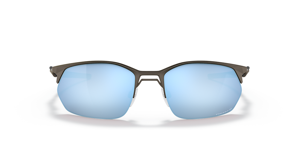 Oakley OO4145 Wire Tap  60 Prizm Deep Water Polarized & Satin Lead  Polarised Sunglasses | Sunglass Hut United Kingdom