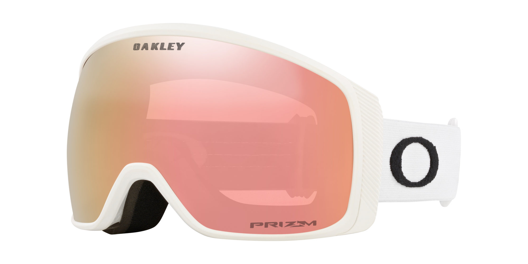 Oakley Unisex Sunglasses Oo7105 Flight Tracker M Snow Goggles In Prizm Rose Gold Iridium