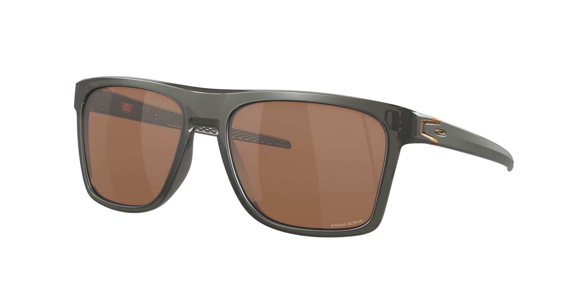 Oakley Man Sunglass OO9100 Leffingwell - Frame color: Matte Grey Smoke, Lens color: Prizm Tungsten