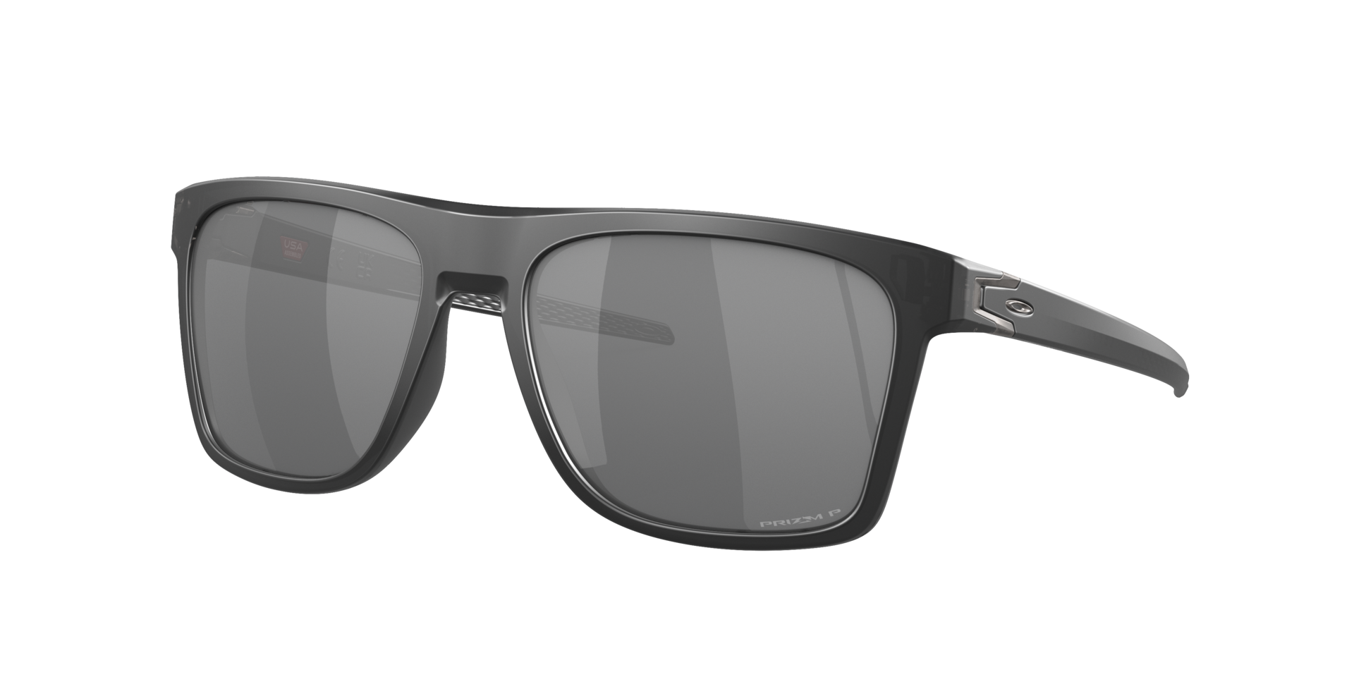 Oakley Man Sunglass OO9100 Leffingwell -  Frame color: Matte Black Ink, Lens color: Prizm Black Polarized