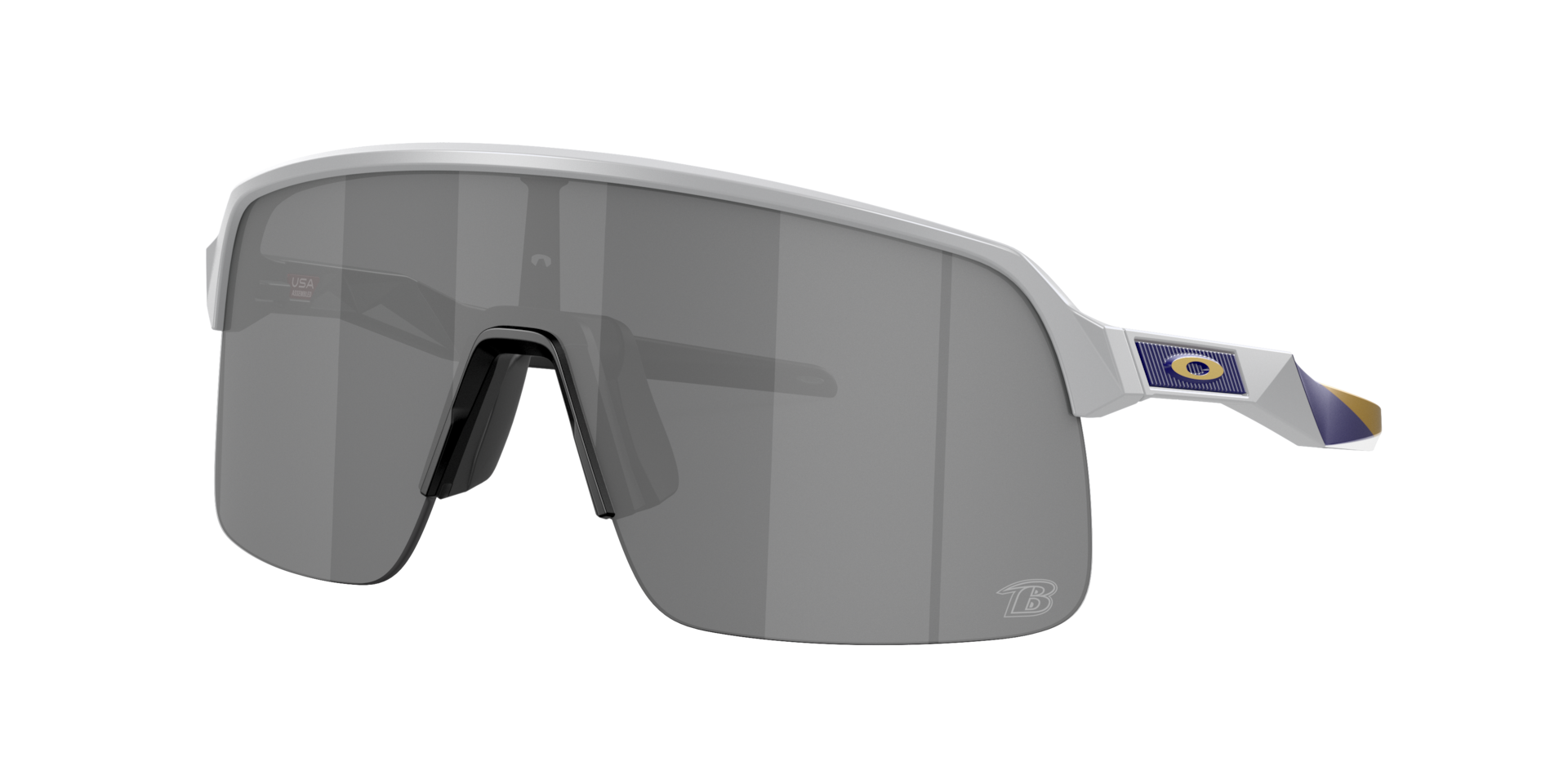 Oakley Man Sunglass OO9463 Baltimore Ravens Sutro Lite -  Frame color: Matte Fog, Lens color: Prizm Black