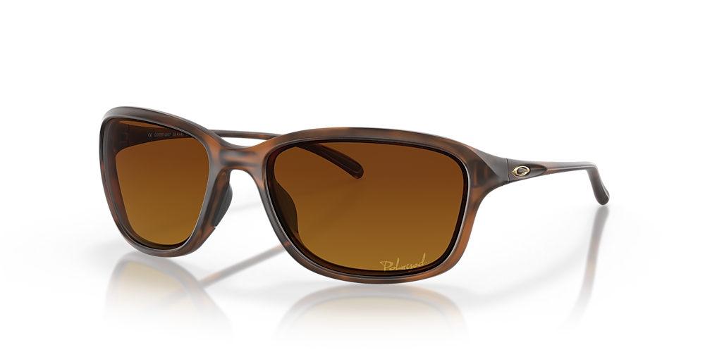 Oakley OO9297 She's Unstoppable 59 Brown Gradient Polarized & Matte Brown  Tortoise Polarized Sunglasses