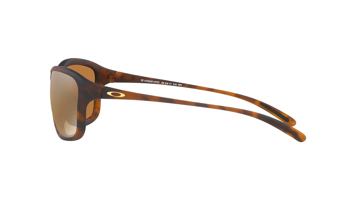 Oakley OO9297 She's Unstoppable 59 Tungsten Iridium Polarized & Matte Brown  Tortoise Polarized Sunglasses