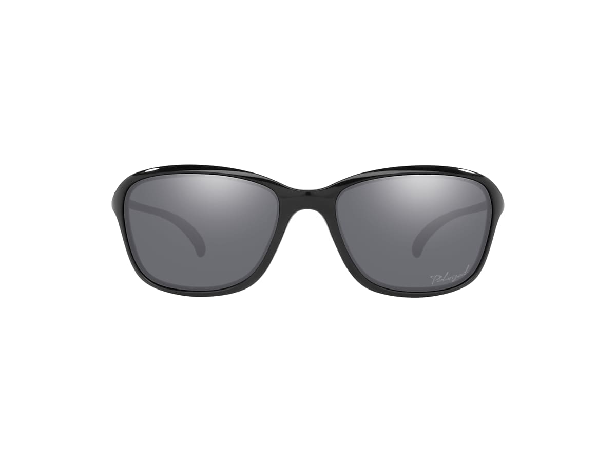 Oakley OO9297 She's Unstoppable 59 Black Iridium Polarized & Polished Black  Polarized Sunglasses | Sunglass Hut USA