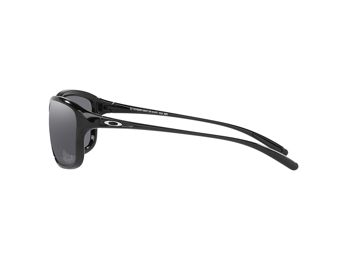 Oakley OO9297 She s Unstoppable M 59 17 Polarized with Grey lenses and Black frame Sunglass Hut