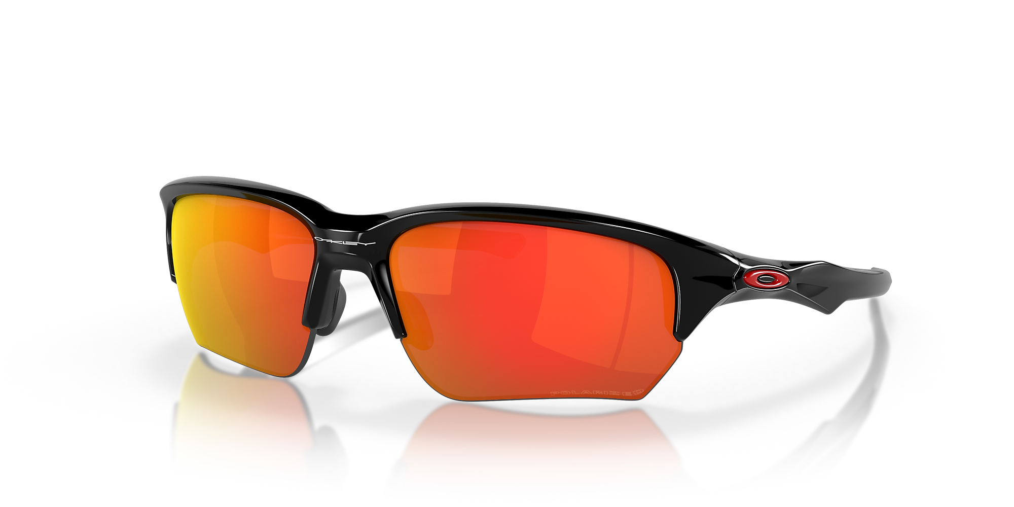 Oakley OO9363 Flak® Beta 64 Ruby Iridium Polarized & Polished Black ...