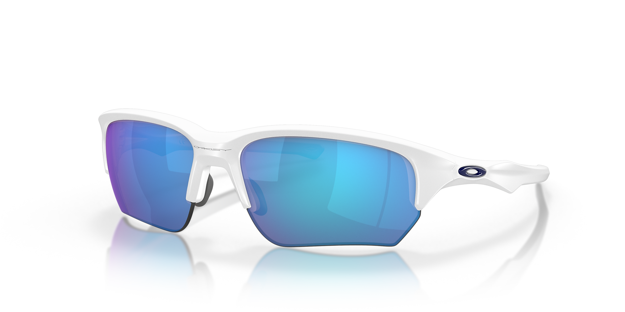 Oakley OO9363 Flak® Beta 64 Sapphire Iridium & Matte White Sunglasses ...