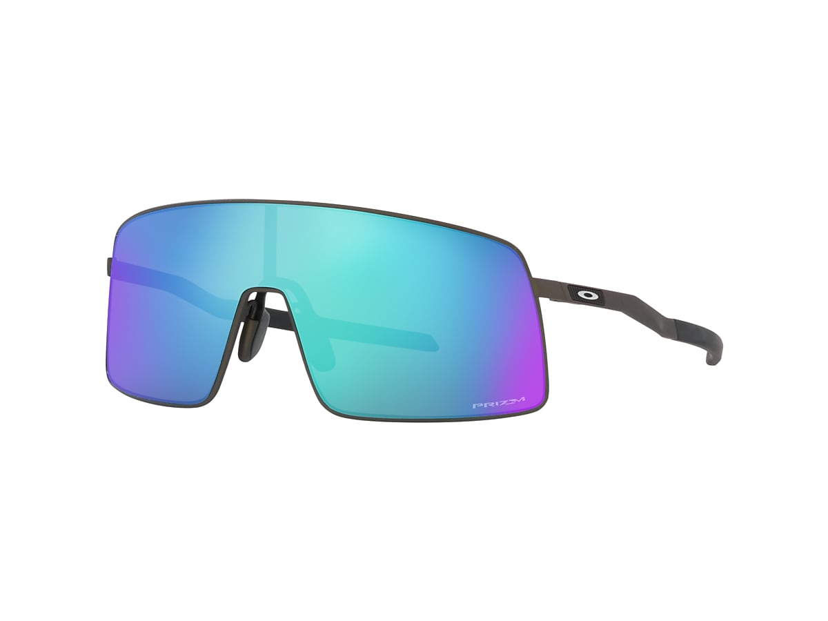 OAKLEY OO6013 Sutro TI Satin Lead - Men Sunglasses, Prizm Sapphire Lens