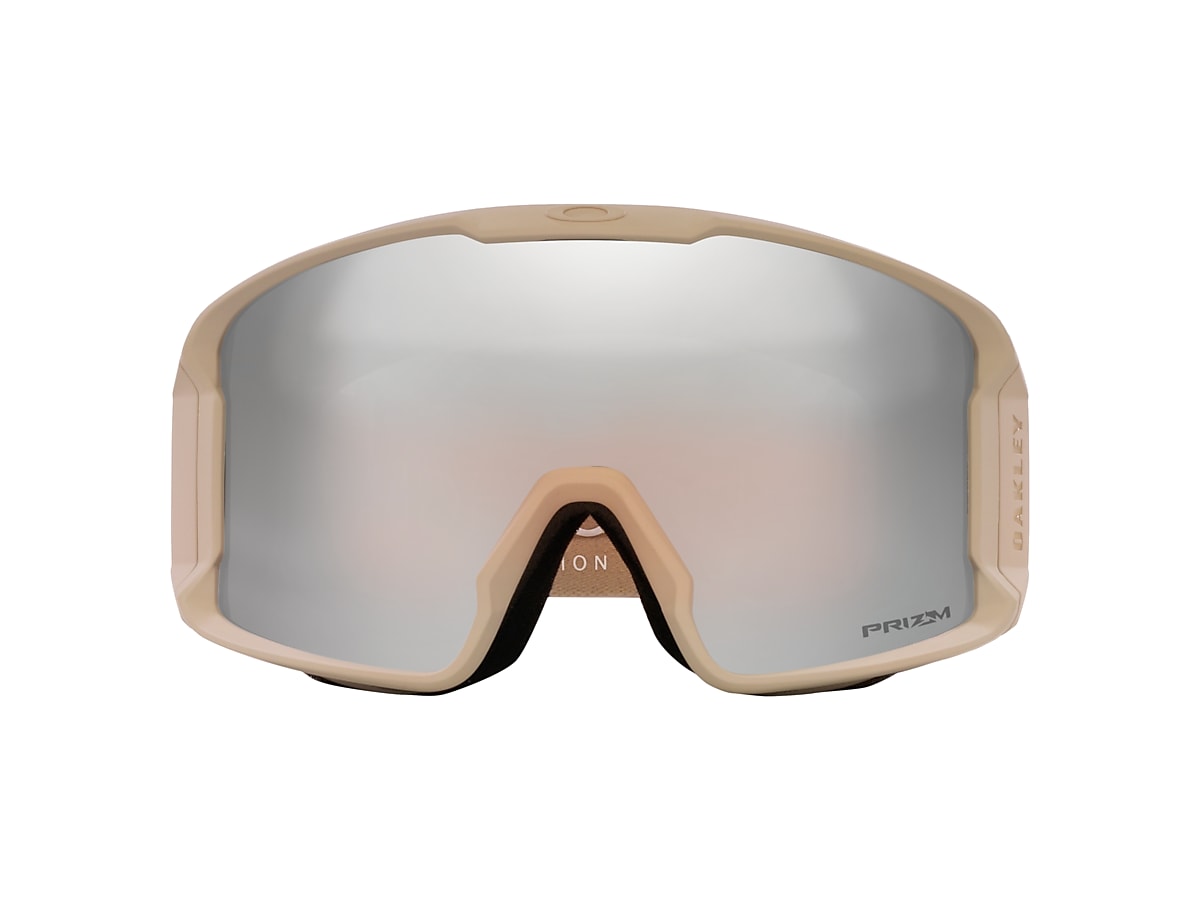 OAKLEY OO7070 Line Miner L Jamie Anderson Signature Series Snow Goggles  Hummus Tie Dye - Unisex Sunglasses, Prizm Snow Black Iridium Lens