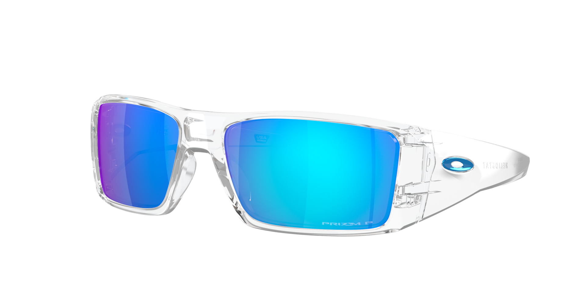 Oakley Man Sunglass OO9231 Heliostat -  Frame color: Clear, Lens color: Prizm Sapphire Polarized