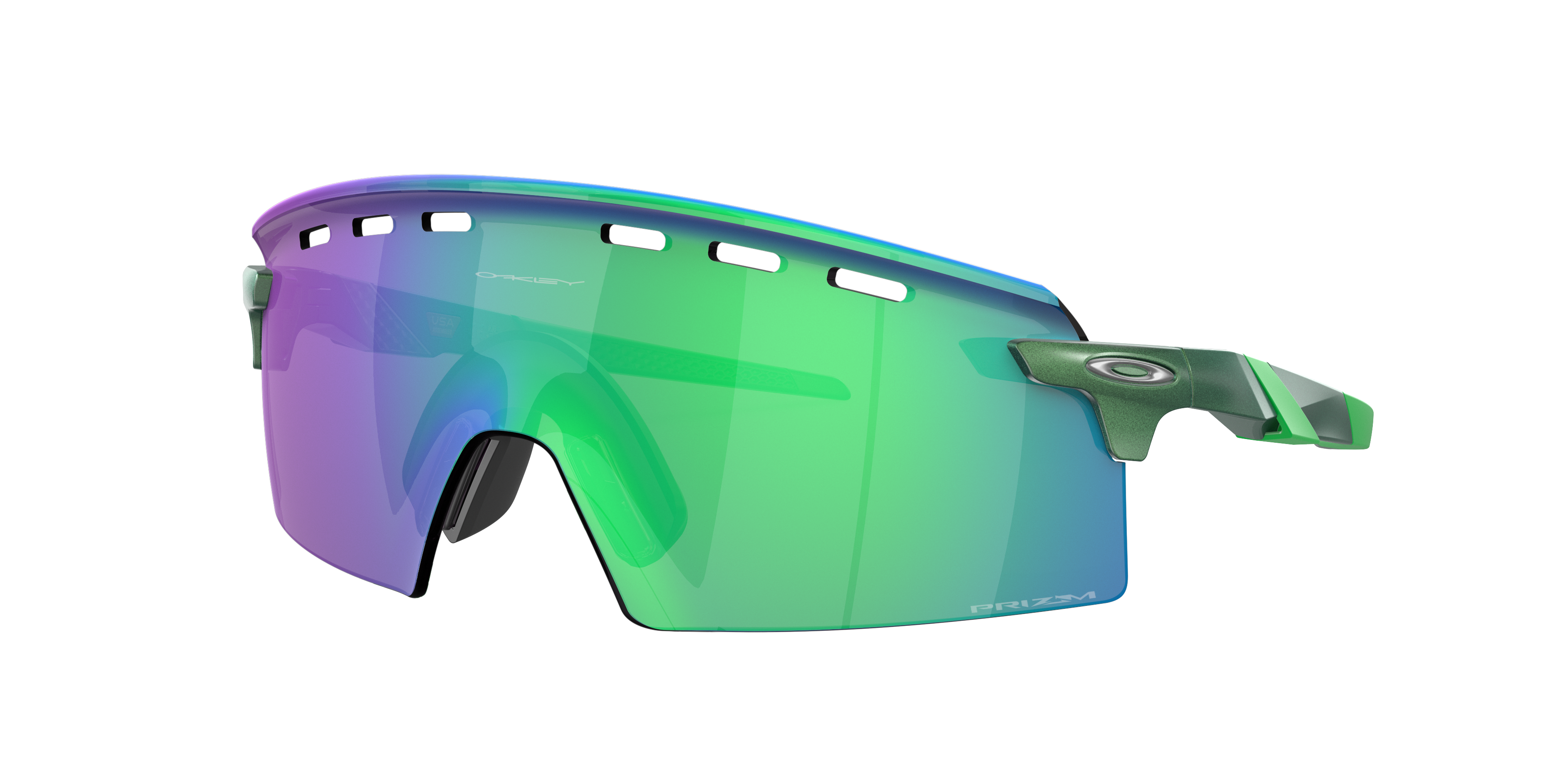 Shop Oakley Man Sunglass Oo9235 Encoder Strike In Prizm Jade