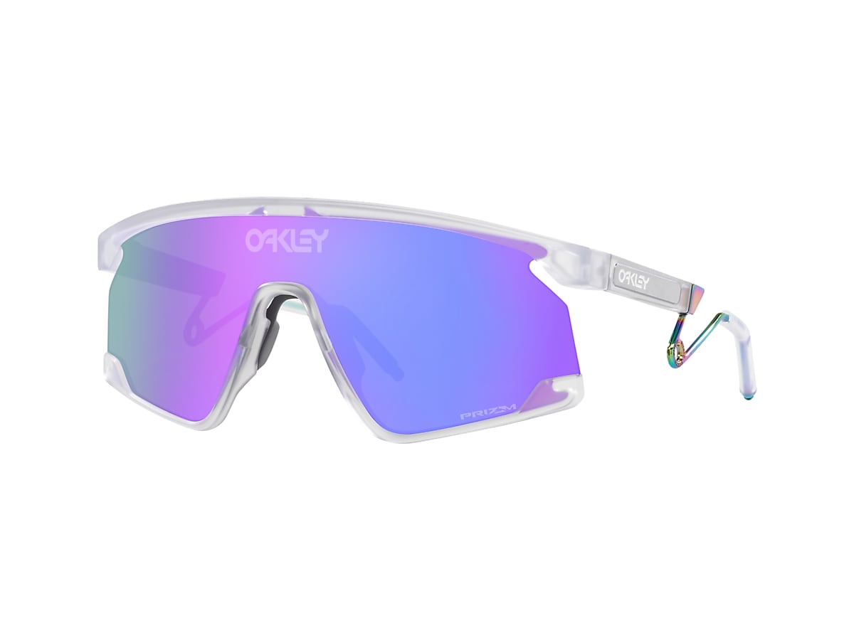 Oakley OO9237 BXTR Metal Prizm Violet & Matte Clear Sunglasses 