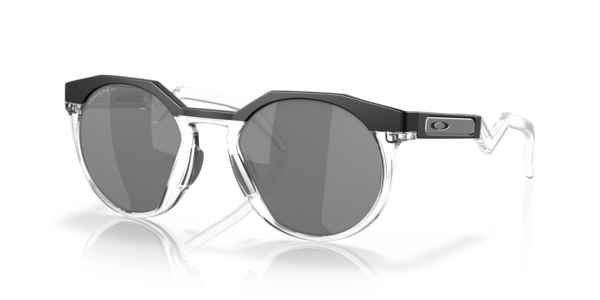 Óculos de sol Oakley HSTN OO9242, formato quadrado, armação em o-matter (bio-matter) preto fosco, lente prizm preta polarizada