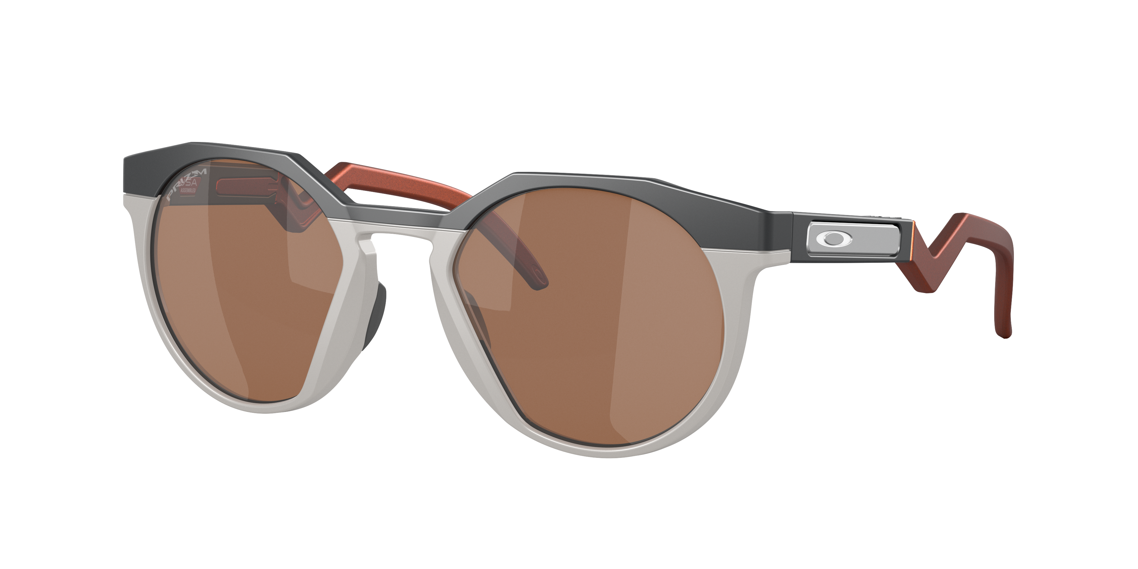 Shop Oakley Man Sunglasses Oo9242 Hstn In Prizm Tungsten