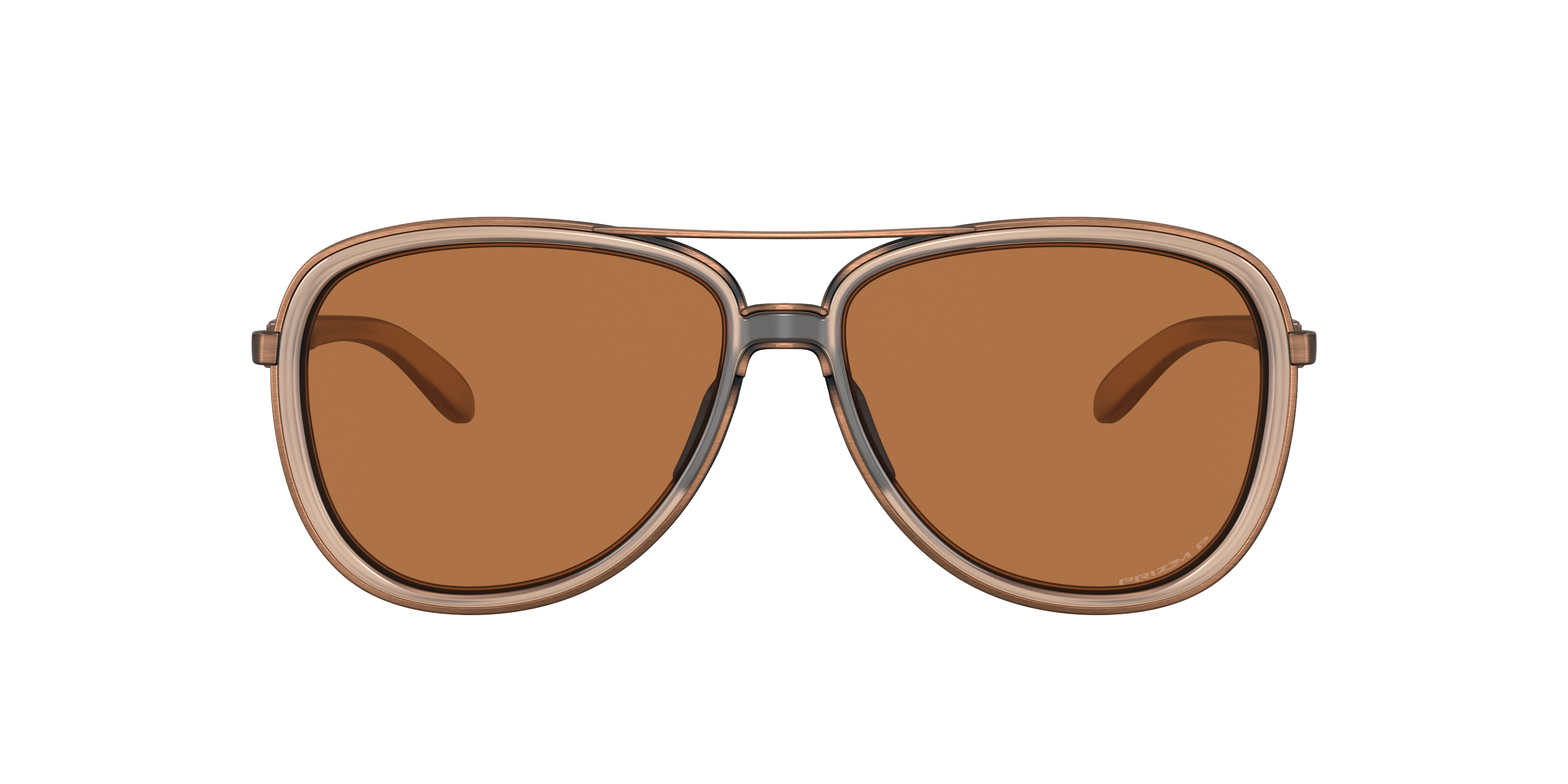 Shop Oakley Woman Sunglasses Oo4129 Split Time In Prizm Bronze Polarized