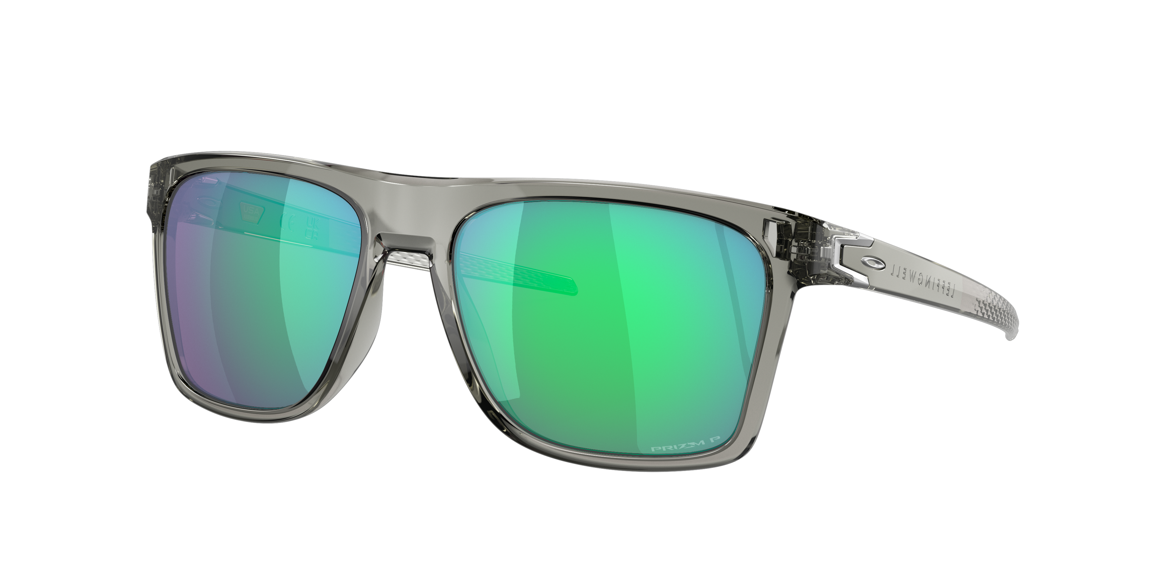 Shop Oakley Man Sunglasses Oo9100 Leffingwell In Prizm Jade Polarized