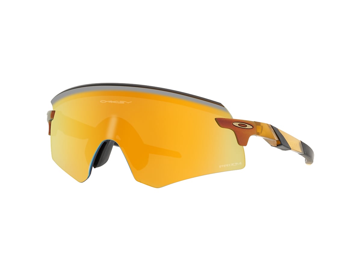 OAKLEY OO9471 Encoder Discover Collection Transparent Light Curry - Man  Sunglasses, Prizm 24K Lens