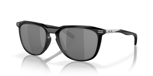Óculos de sol Oakley Thurso OO9286, formato retangular, armação em o-matter preto fosco, lente prizm preta polarizada