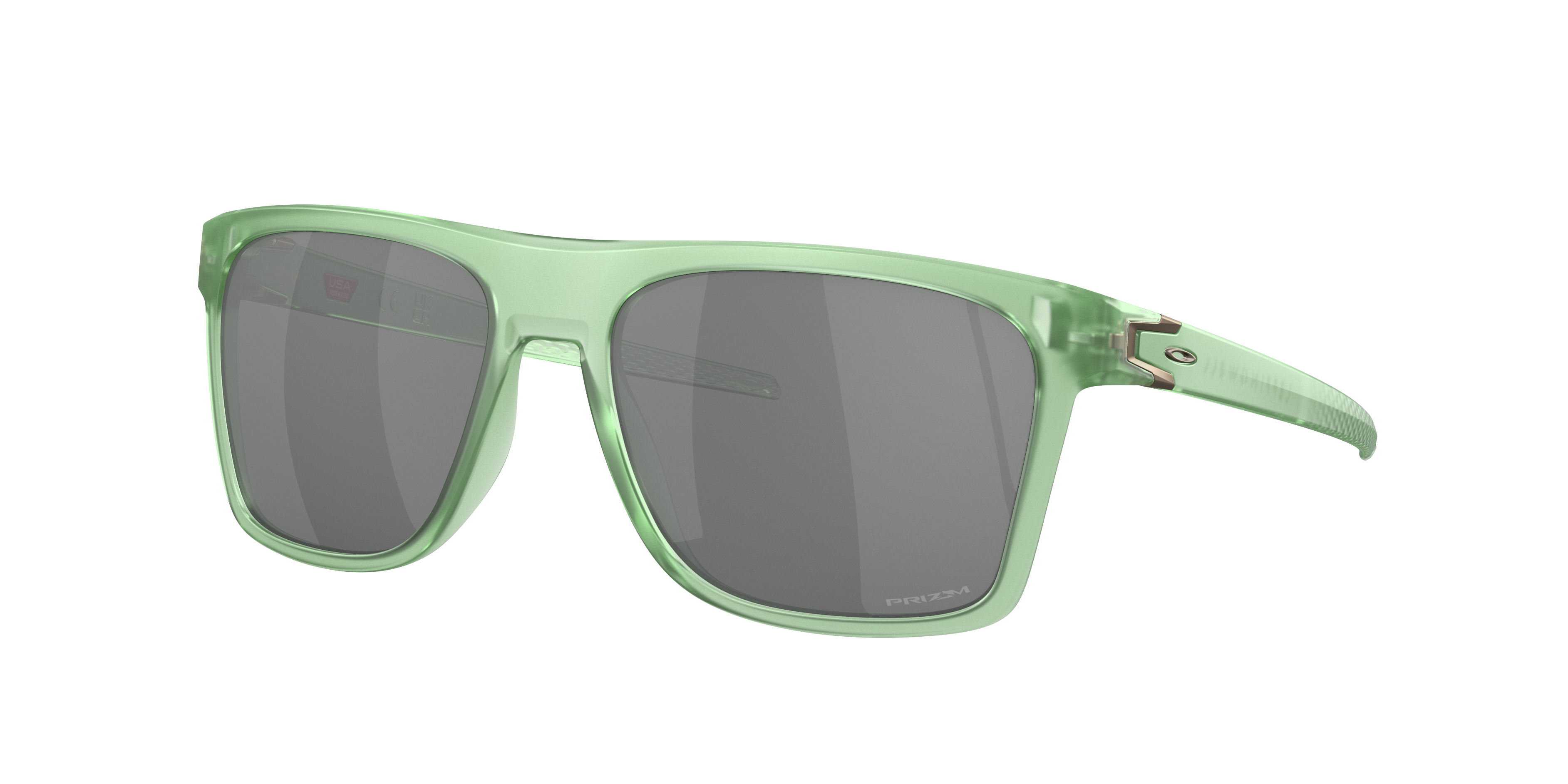 OAKLEY OO9100 Leffingwell Re-Discover Collection Matte Jade - Men  Sunglasses, Prizm Black Lens