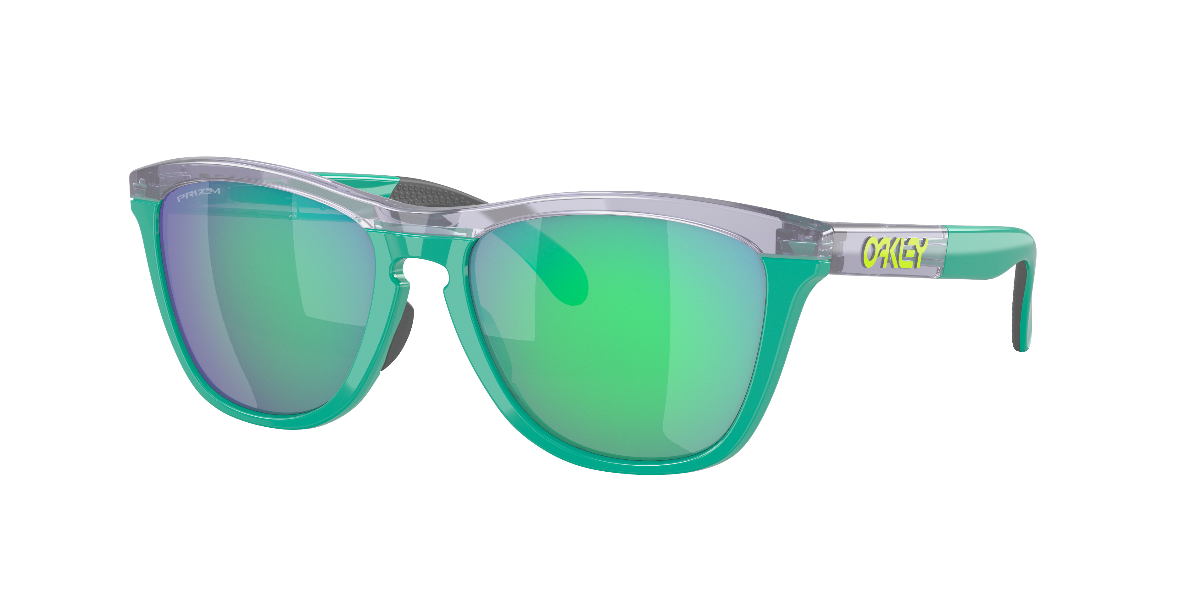 OAKLEY OO9284 Frogskins Range Lilac Celeste Man Sunglasses Prizm Jade Lens