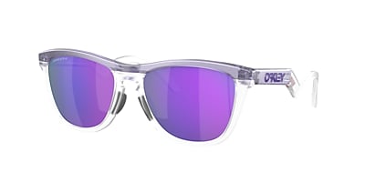 OAKLEY OO9289 Frogskins Hybrid Matte Lilac/Prizm Clear - Man Sunglasses,  Prizm Violet Lens