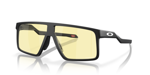 Óculos de sol Oakley Helux Gaming Collection, formato máscara, armação em o-matter preto, lente amarela