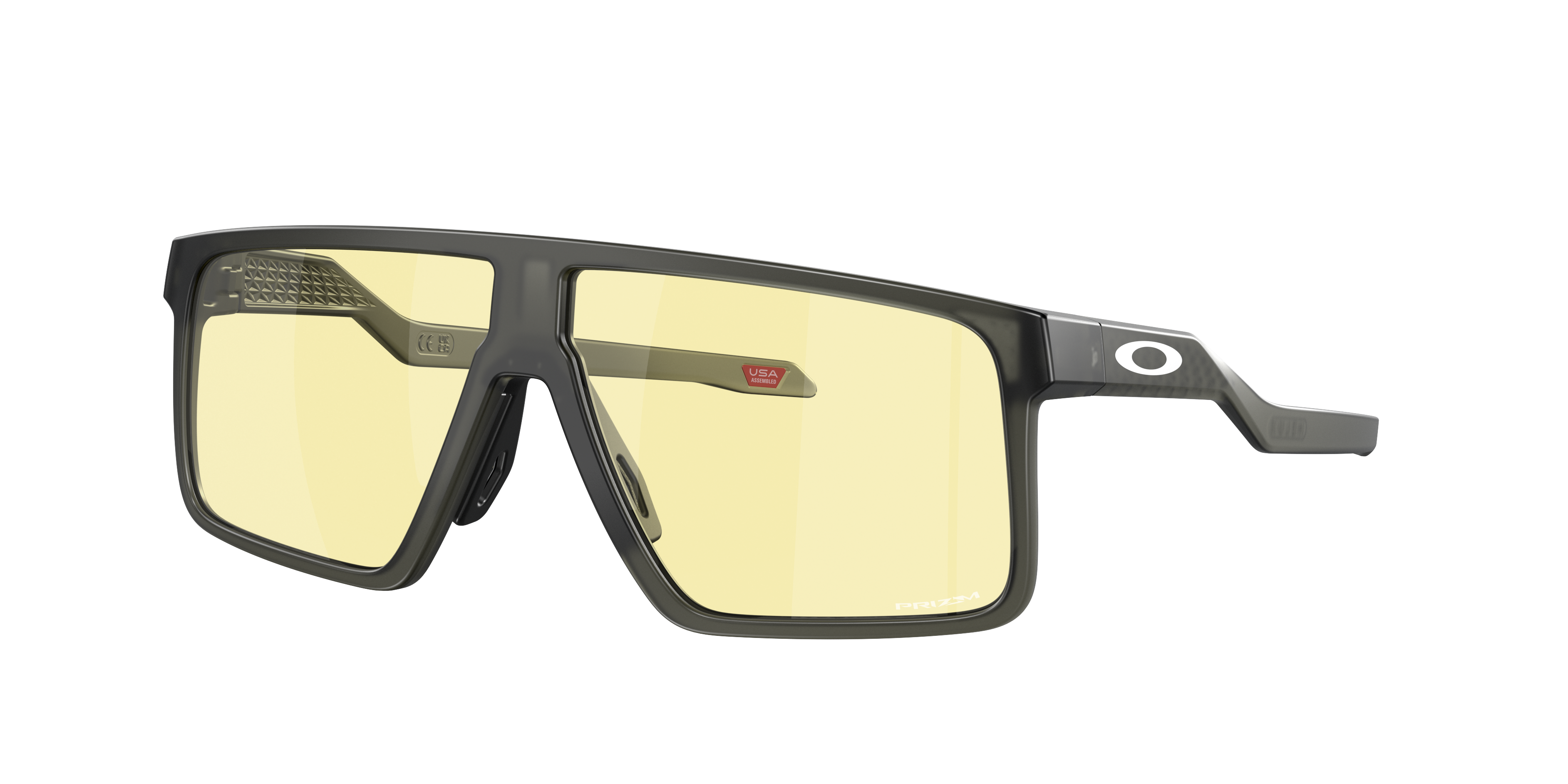 OAKLEY OO9285 Helux Gaming Collection Matte Grey Smoke - Men Sunglasses,  Prizm GamingU+2122 2.0 Lens