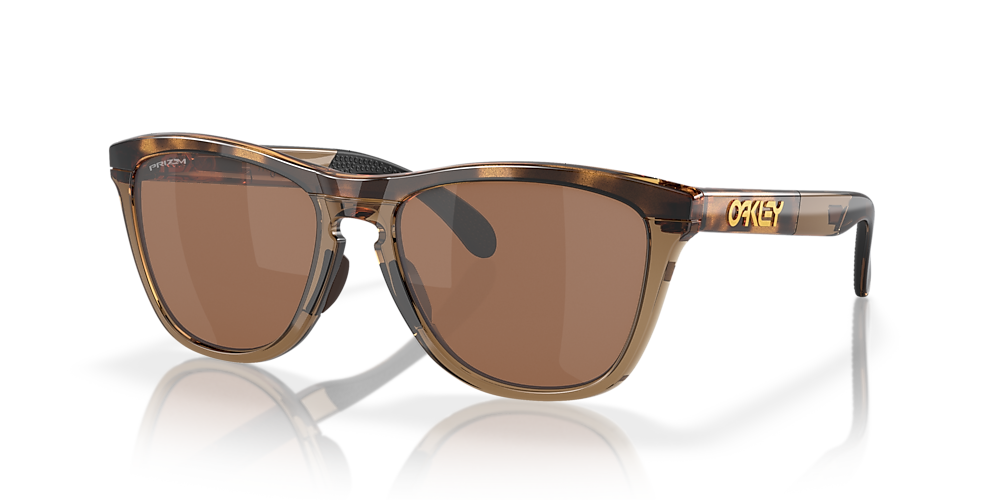 OAKLEY OO9284 Frogskins Range Brown Tortoise/Brown Smoke - Men Sunglasses,  Prizm Tungsten Polarized Lens