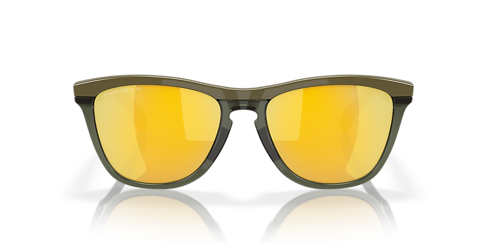 OAKLEY OO9284 Frogskins Range Dark Brush - Men Sunglasses, Prizm 24K  Polarized Lens