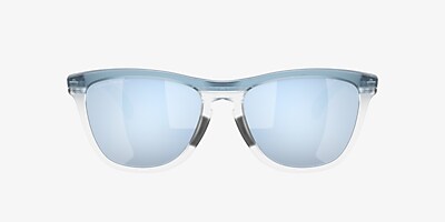 Oakley OO9284 Frogskins™ Range 55 Prizm Deep Water Polarized & Transparent  Stonewash Polarized Sunglasses