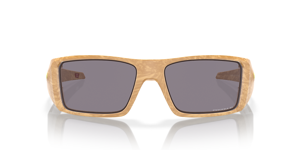 OAKLEY OO9231 Heliostat Coalesce Collection Matte Stone Desert Tan - Man  Sunglasses, Prizm Grey Polarized Lens